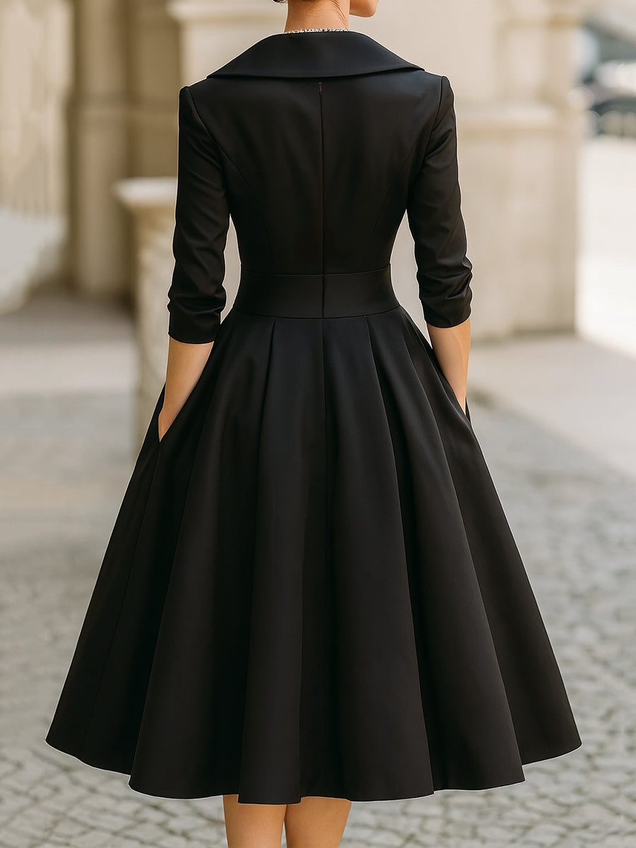 Valentina | Elegant Wrap Midi Dress