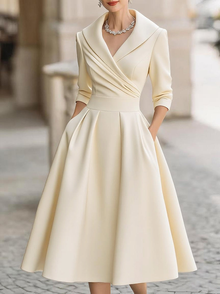 Valentina | Elegant Wrap Midi Dress
