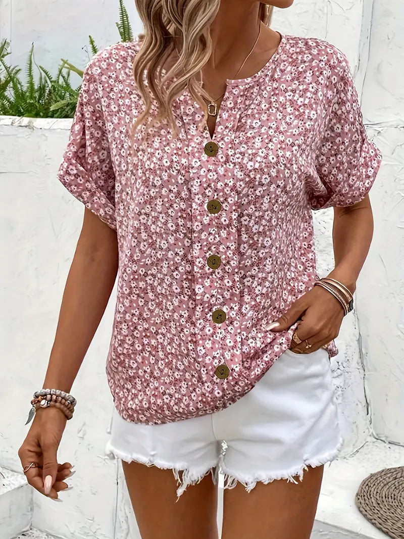 Ophelia | Floral Button Up Blouse