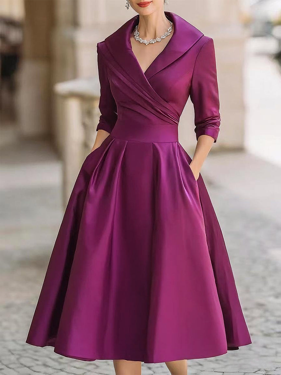 Valentina | Elegant Wrap Midi Dress