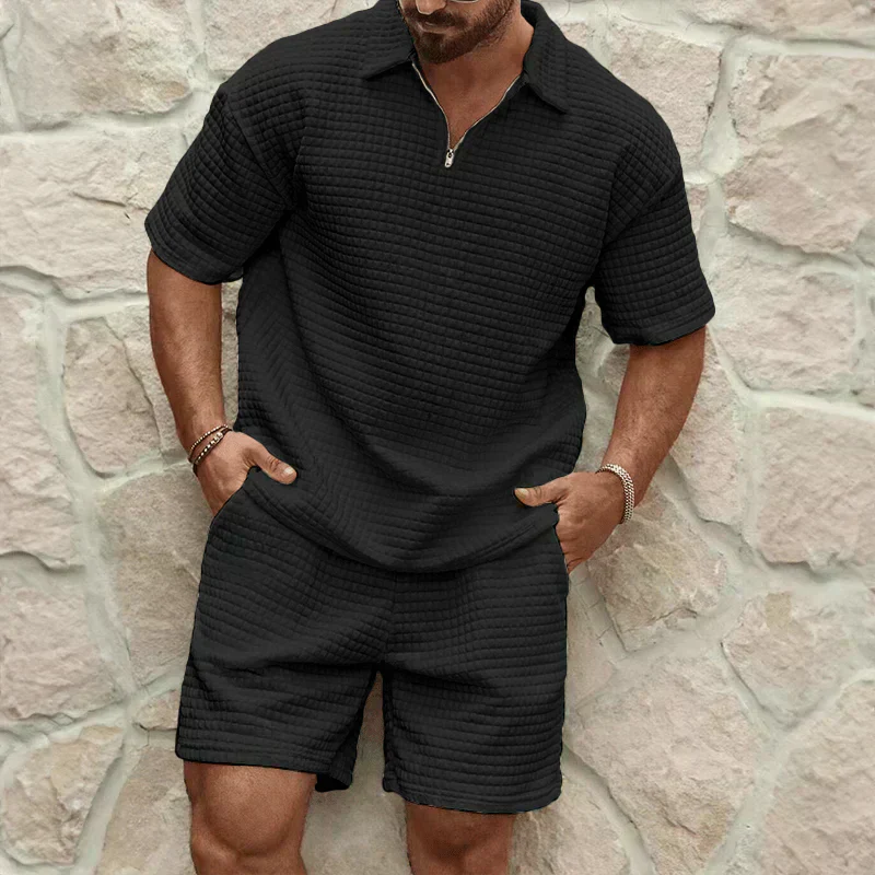 Dalton | Men's Classic Waffle Knit Two Piece Set