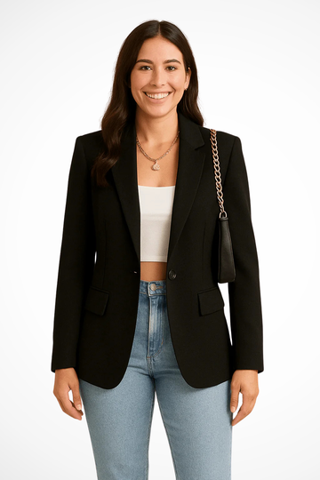 Evangeline | Tailored Single Button Blazer