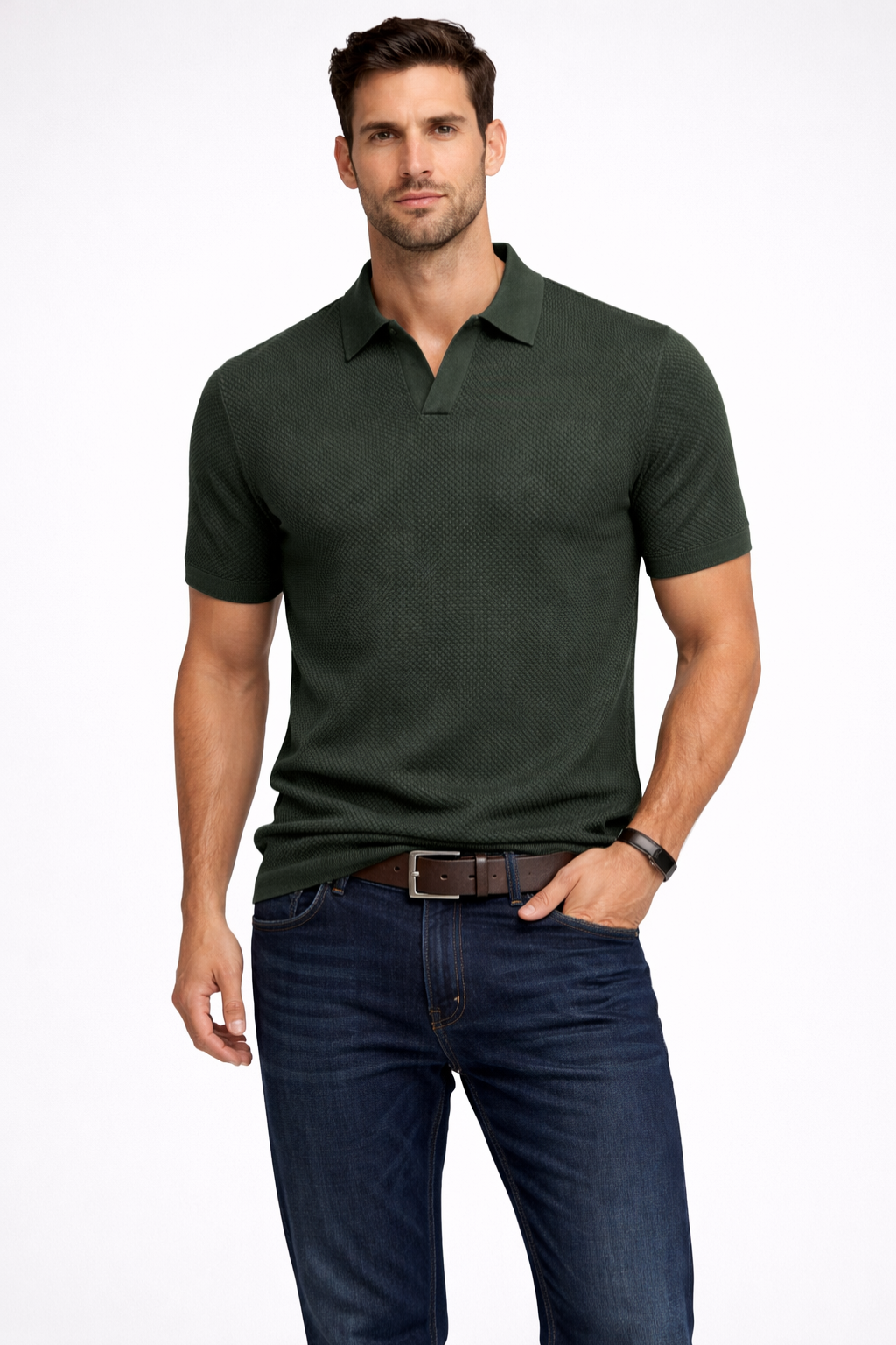 Ryker | Men's Classic Textured Knit Polo