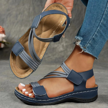 Brielle | Comfortable Platform Velcro Sandals