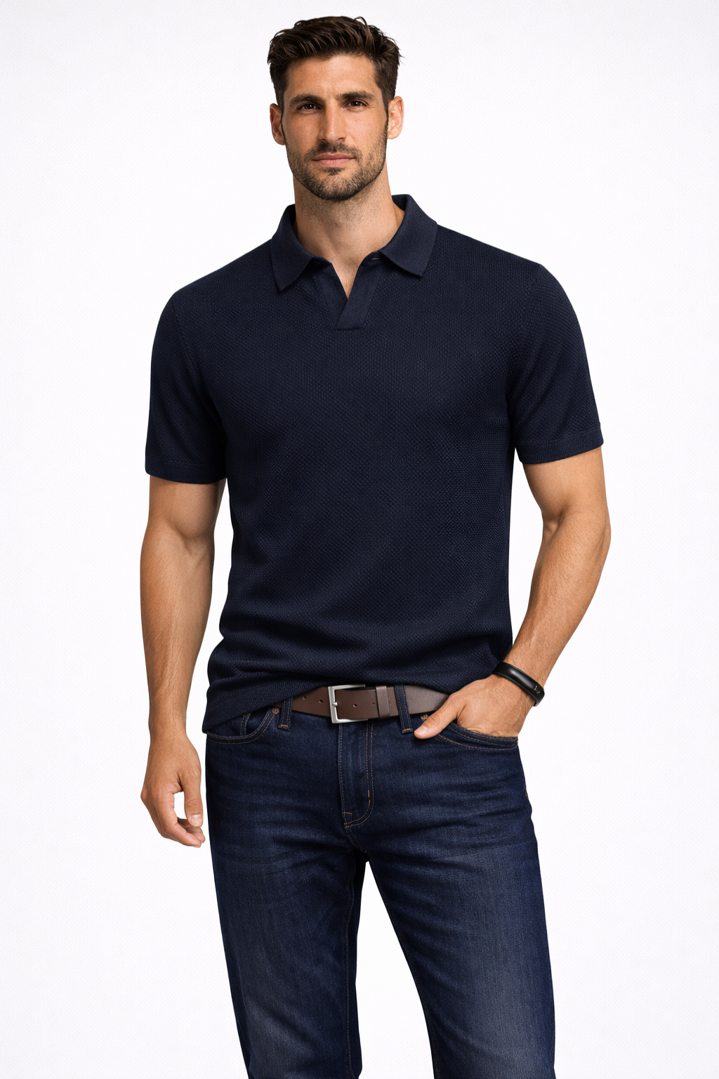 Ryker | Men's Classic Textured Knit Polo