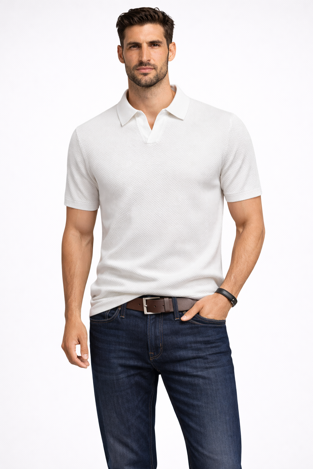 Ryker | Men's Classic Textured Knit Polo