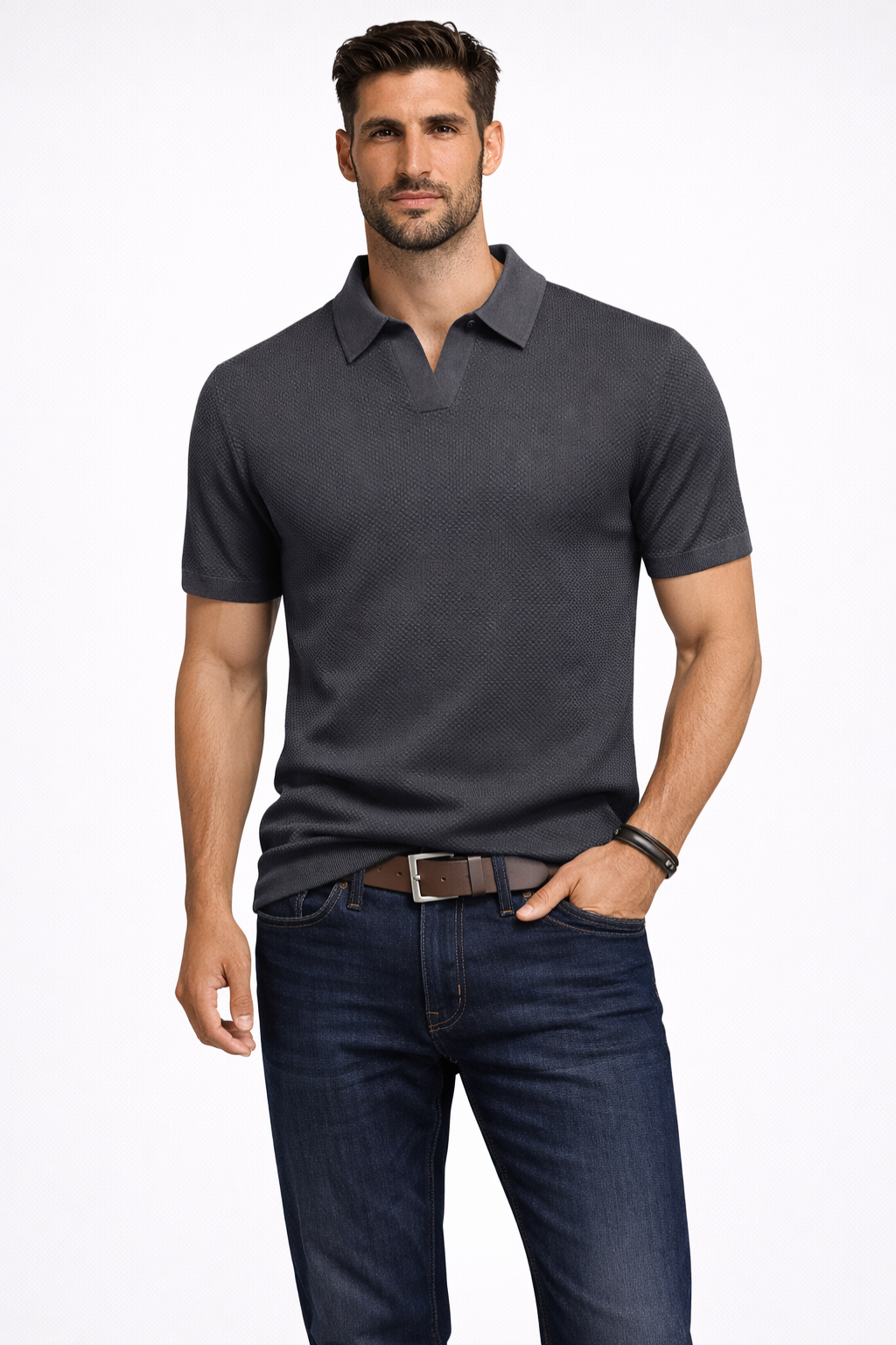 Ryker | Men's Classic Textured Knit Polo