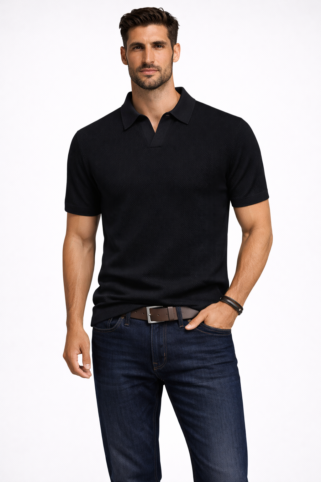 Ryker | Men's Classic Textured Knit Polo