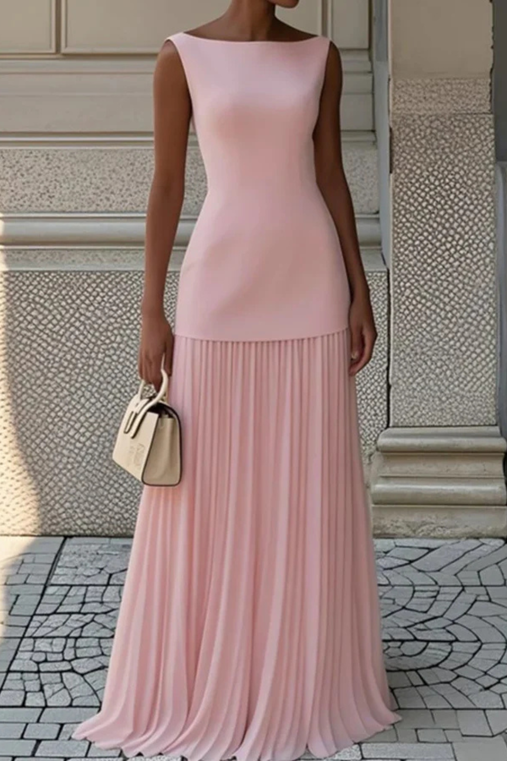 Cordelia | Elegant Pleated Maxi Dress
