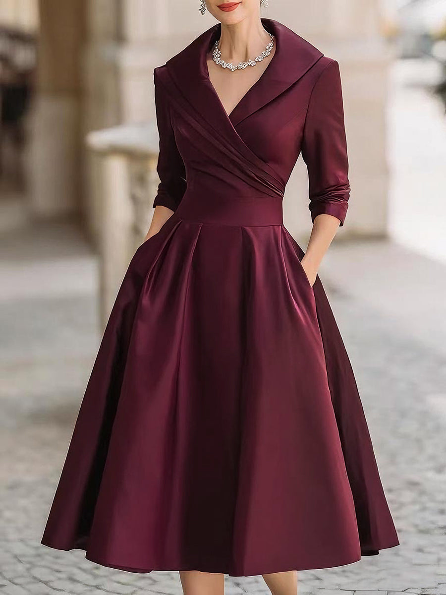Valentina | Elegant Wrap Midi Dress