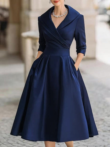 Valentina | Elegant Wrap Midi Dress