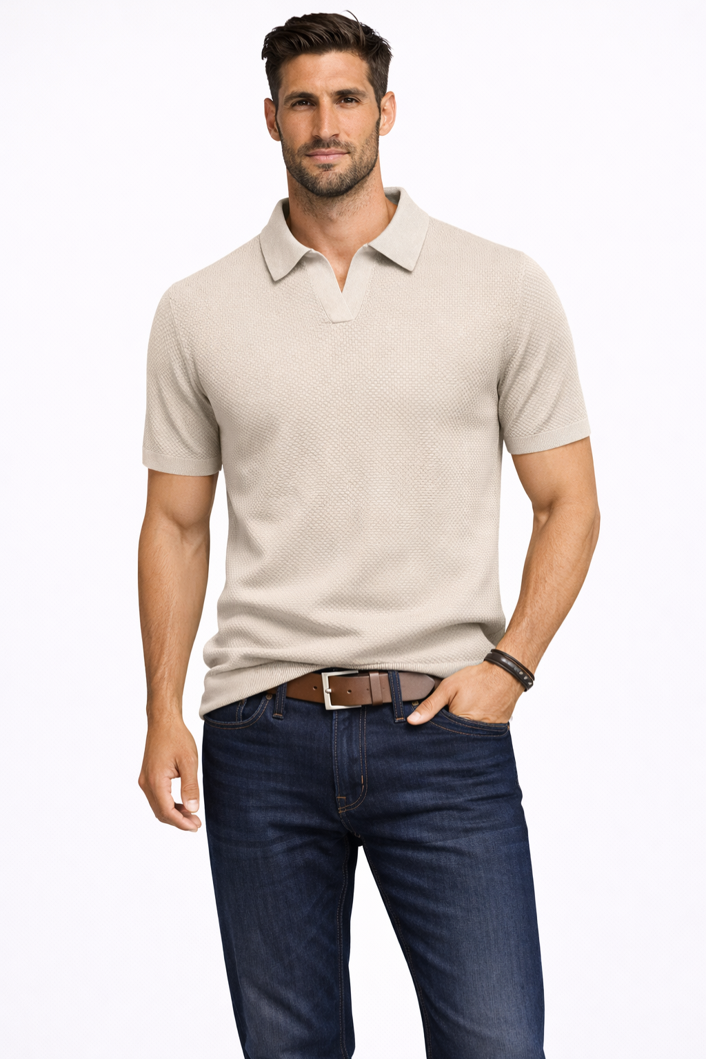 Ryker | Men's Classic Textured Knit Polo