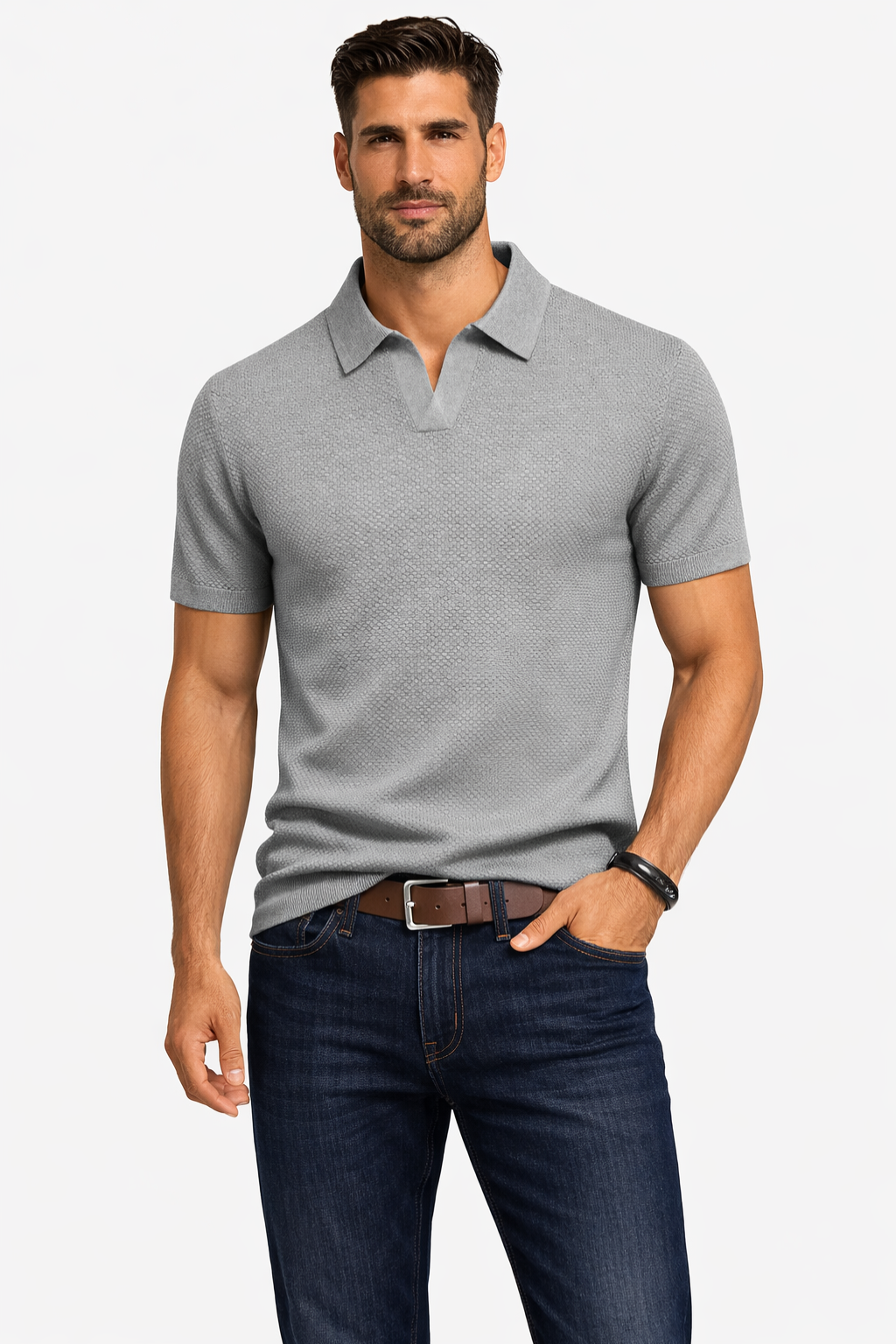 Ryker | Men's Classic Textured Knit Polo