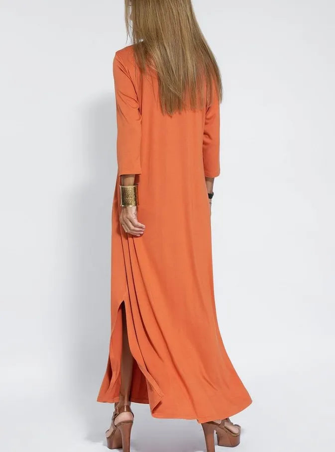 Isabelle | Elegant V-Neck Maxi Dress