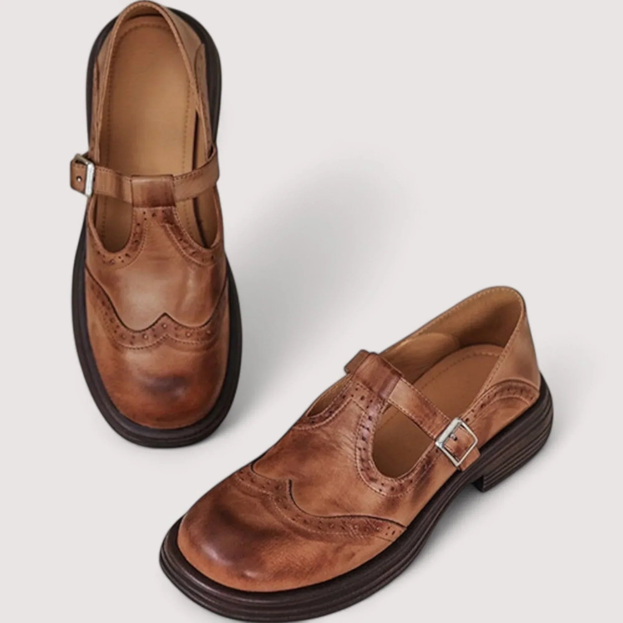 Rosalind | Classic Leather Mary Jane Heels