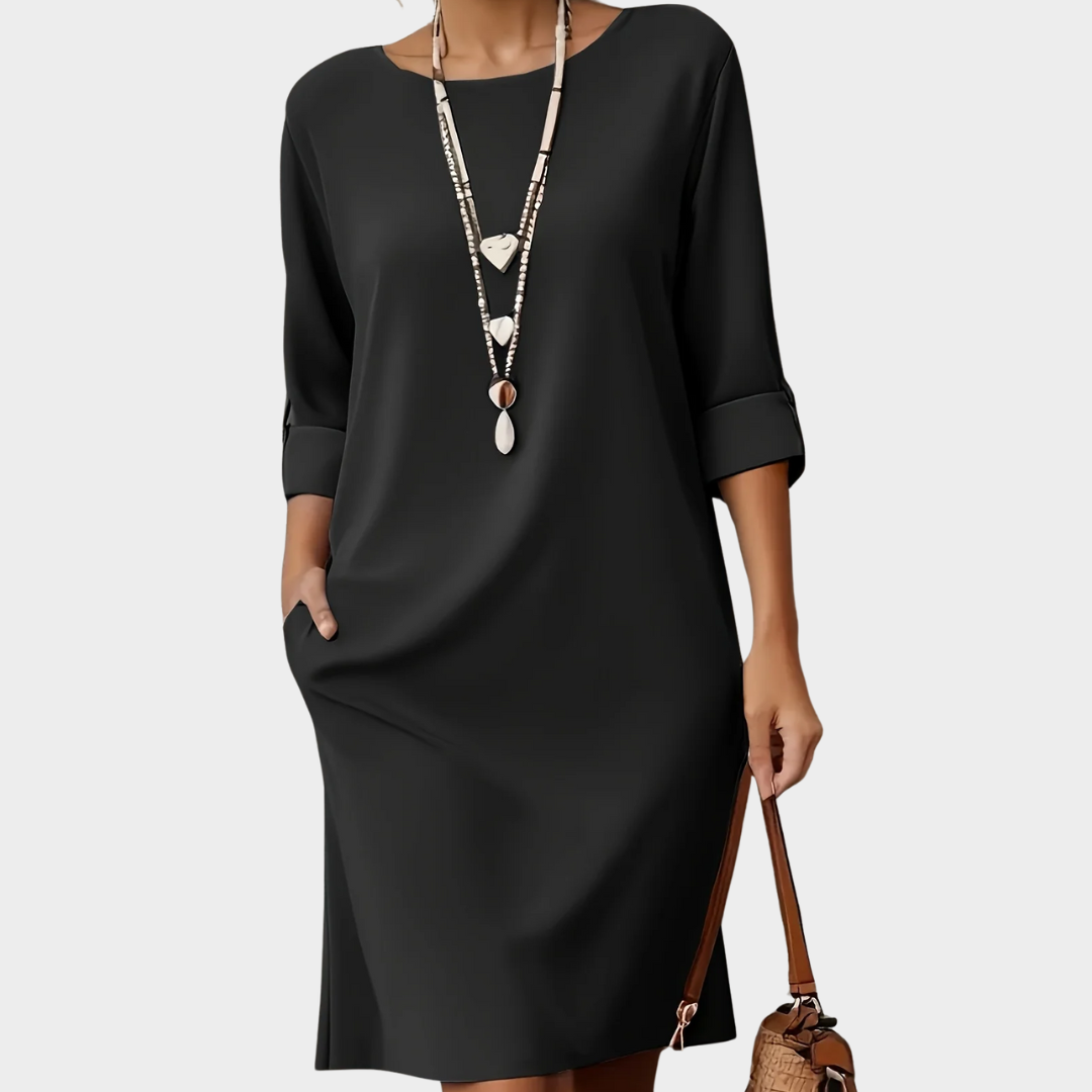 Vivienne | Effortless Shift Midi Dress