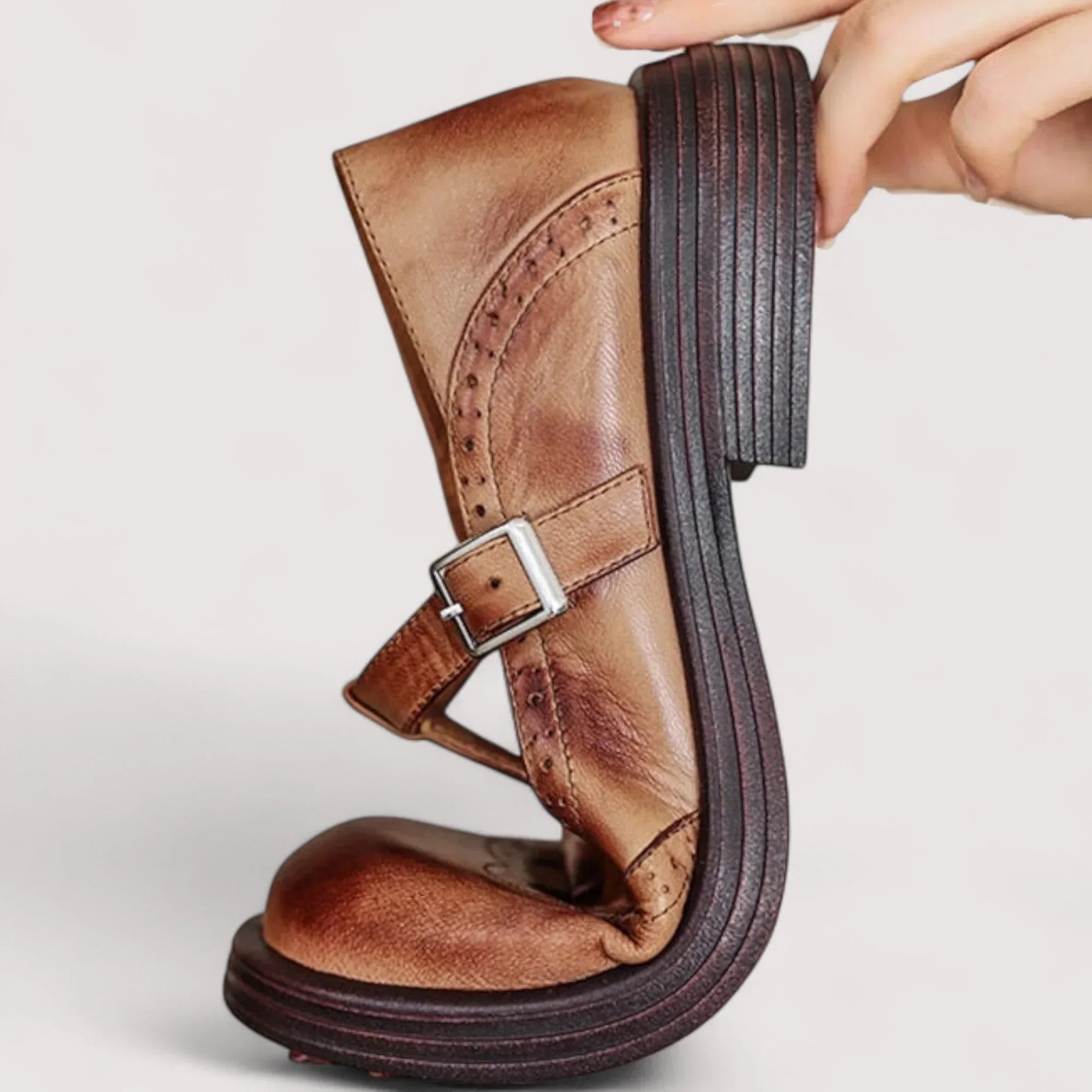 Rosalind | Classic Leather Mary Jane Heels