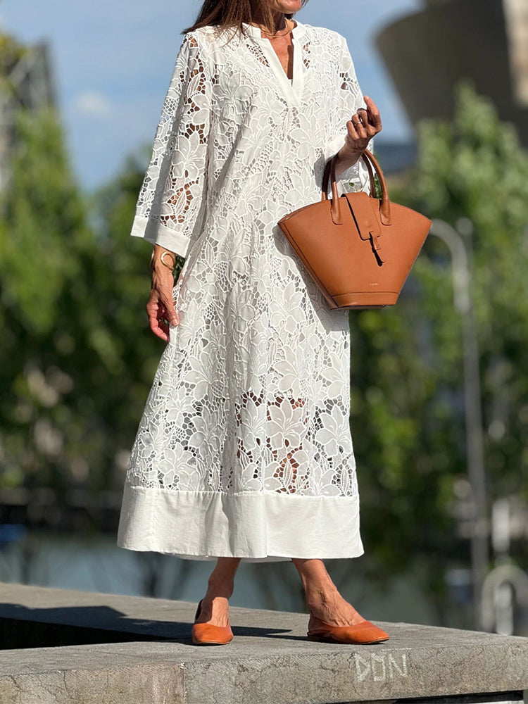 Vivienne | Elegant Lace Maxi Dress