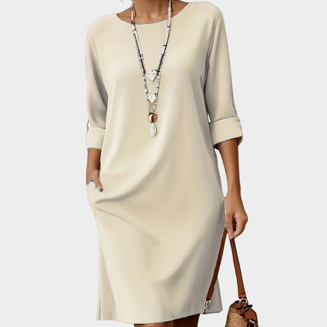 Vivienne | Effortless Shift Midi Dress