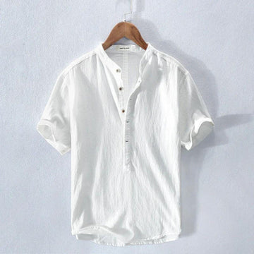 Knox | Men's Casual Linen Henley Shirt