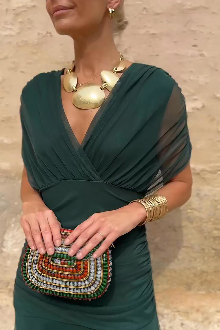 Ophelia | Elegant Off Shoulder Ruched Maxi Dress