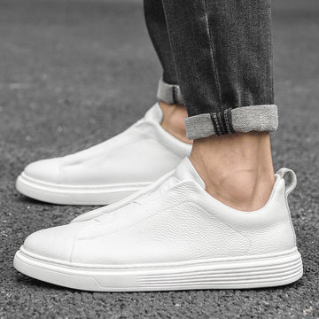 Marcus | Men's Casual Leather Slip-On Sneakers