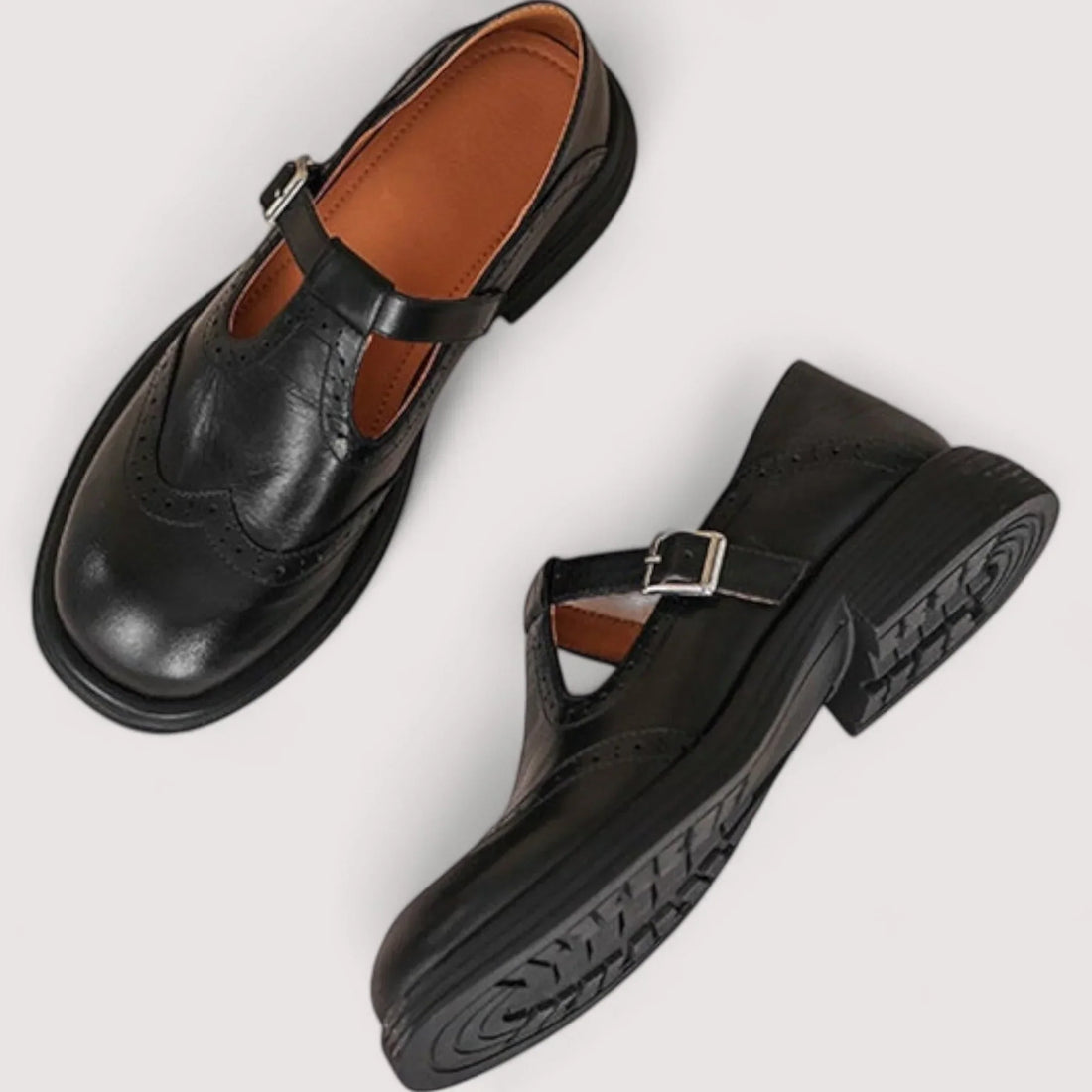 Rosalind | Classic Leather Mary Jane Heels