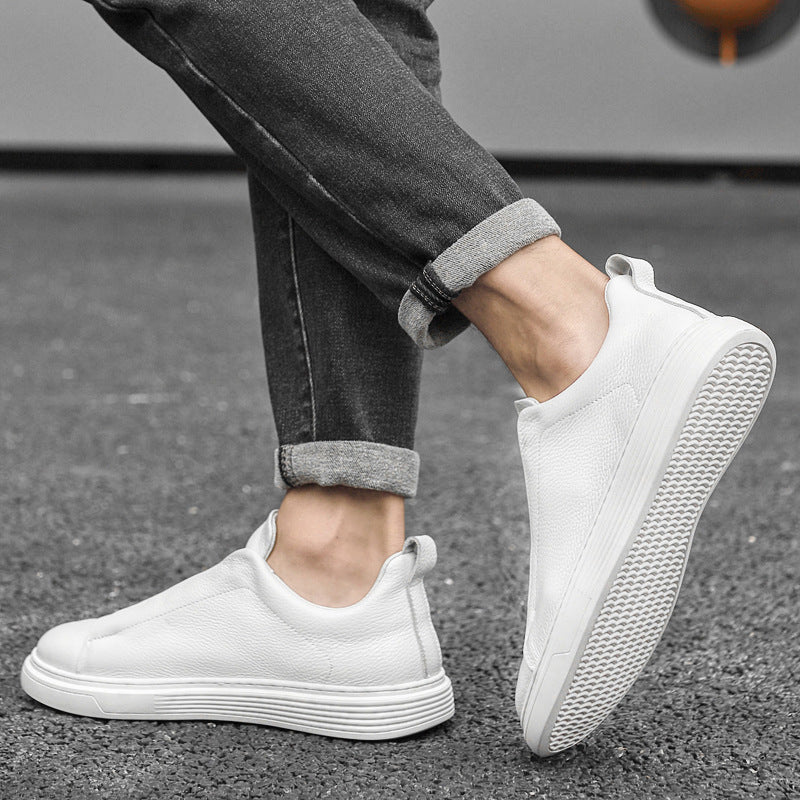 Marcus | Men's Casual Leather Slip-On Sneakers