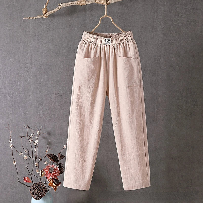 Cordelia | Casual Linen Wide Leg Pants Women