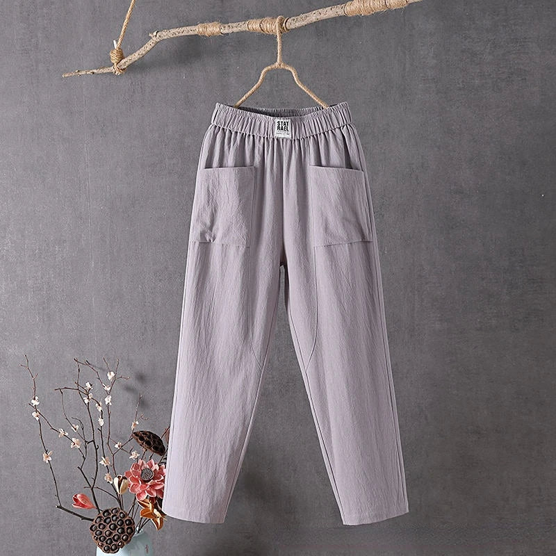 Cordelia | Casual Linen Wide Leg Pants Women