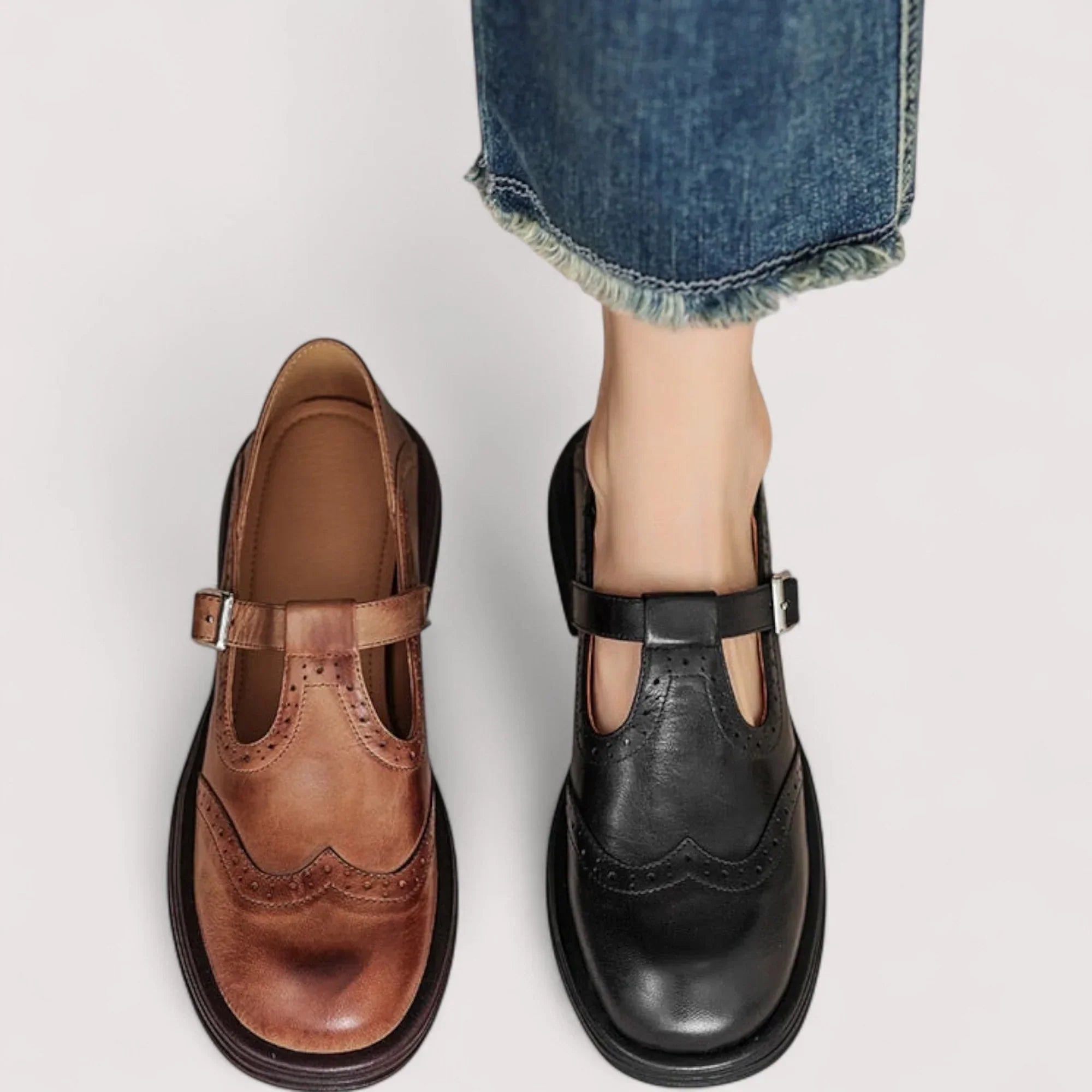 Rosalind | Classic Leather Mary Jane Heels