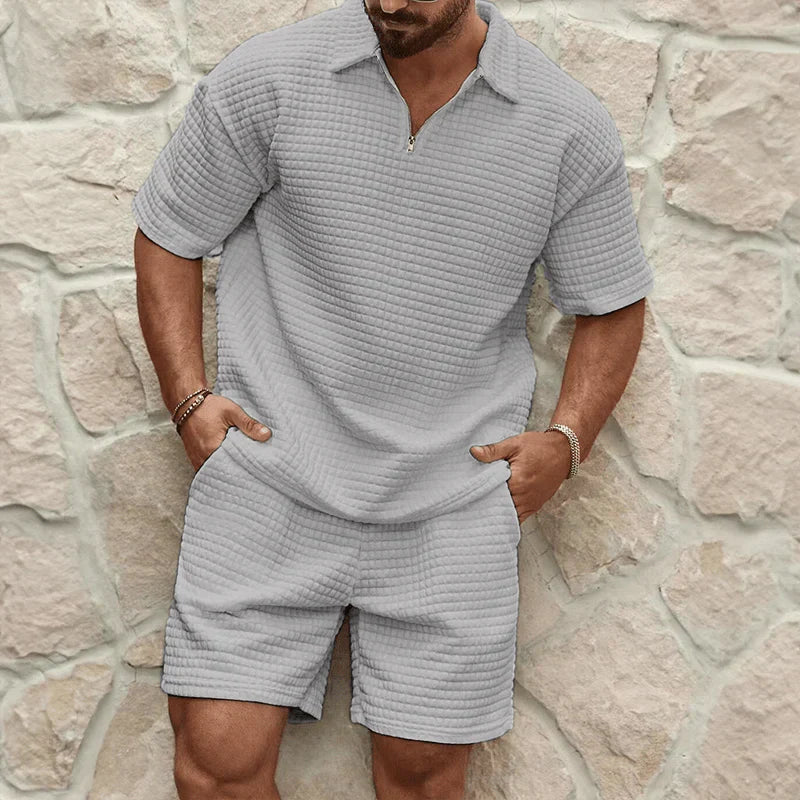 Dalton | Men's Classic Waffle Knit Two Piece Set