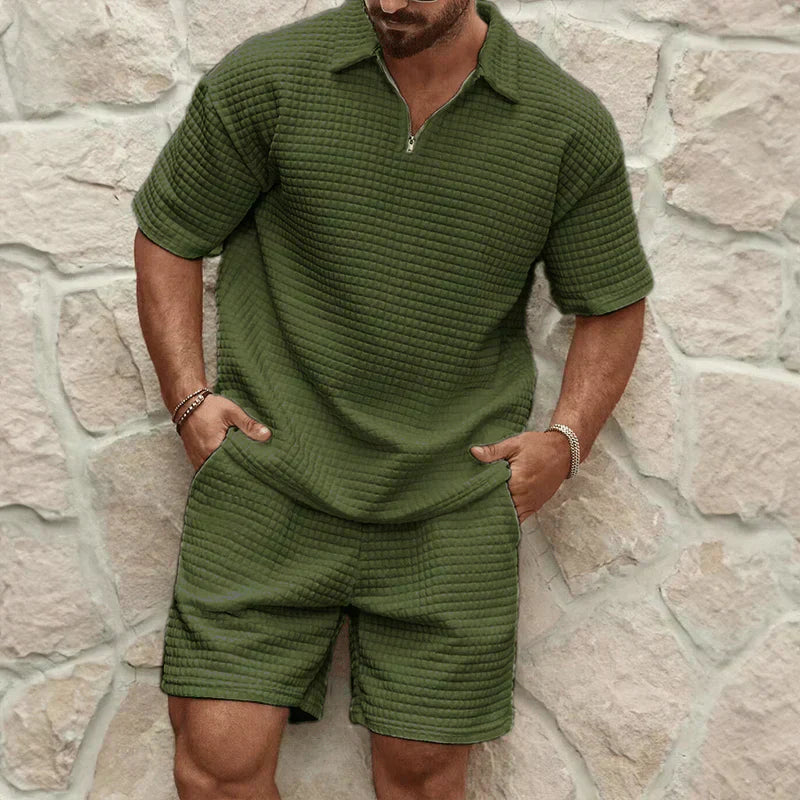 Dalton | Men's Classic Waffle Knit Two Piece Set