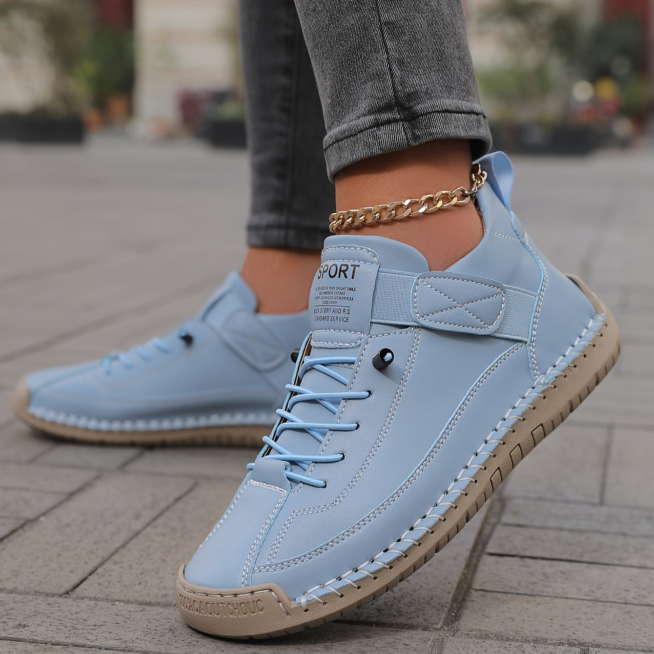 Briella | Casual Leather Lace-Up Sneakers