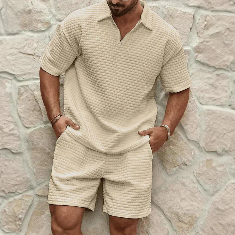 Dalton | Men's Classic Waffle Knit Two Piece Set