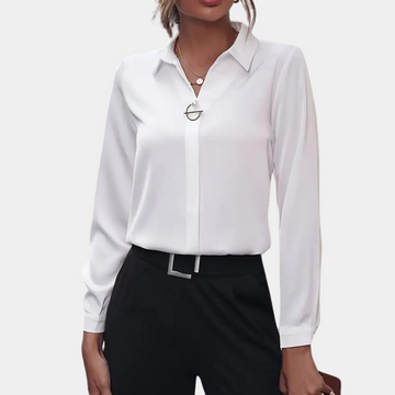 Evangeline | Elegant Button Front Blouse