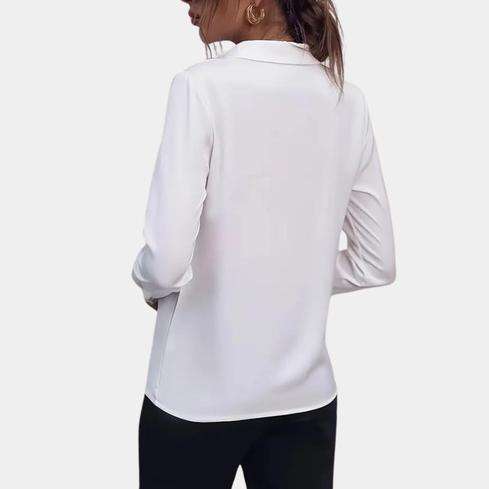 Evangeline | Elegant Button Front Blouse