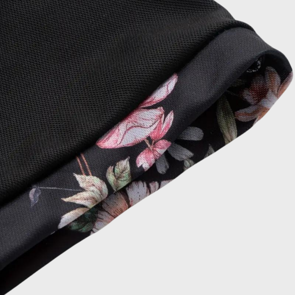 Griffin | Men's Floral Trim Polo Clothing