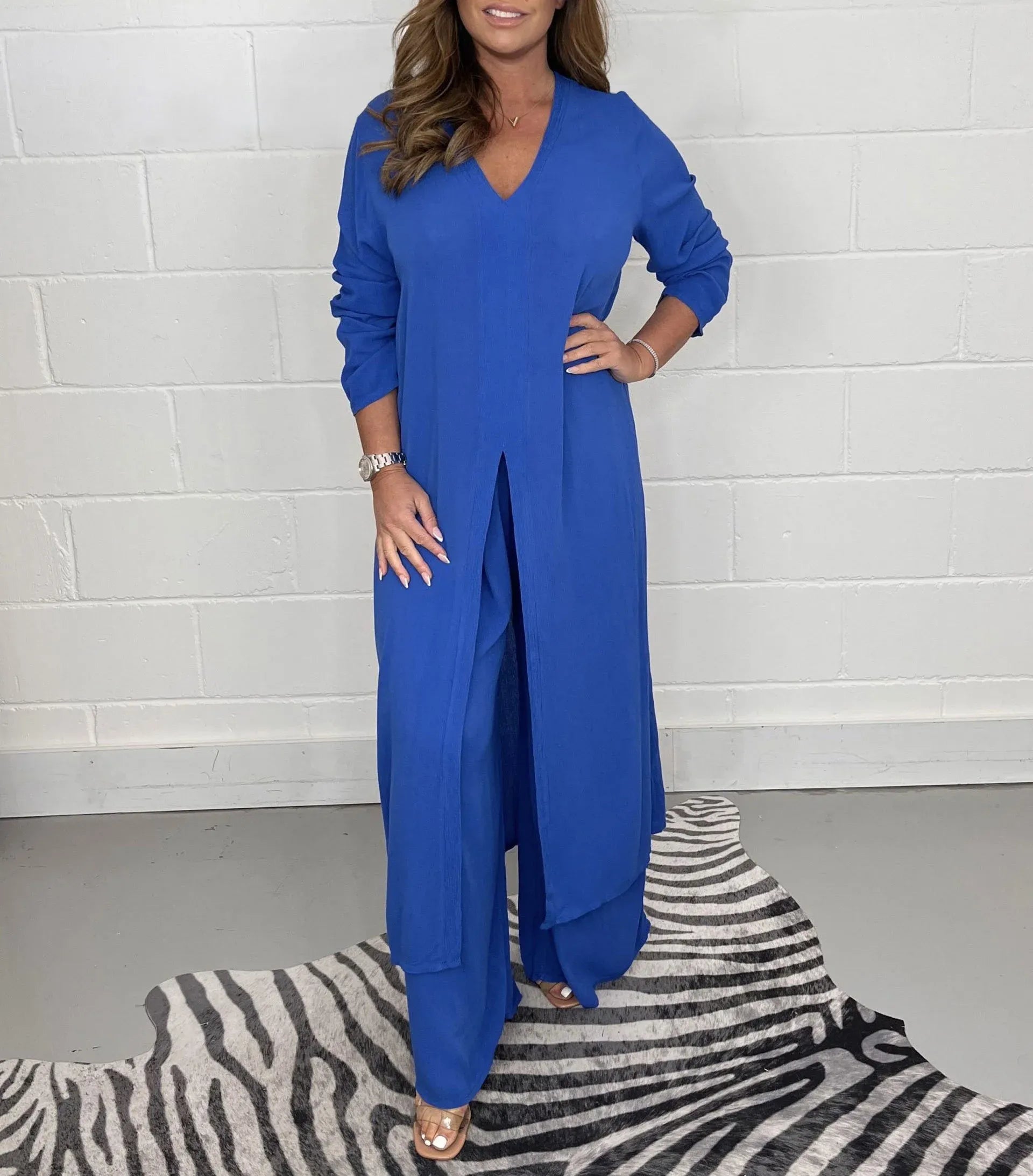 Vivienne | Elegant V-Neck Palazzo Going Out Sets