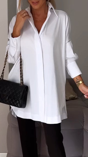 Thessaly | Oversized Button Down Blouse