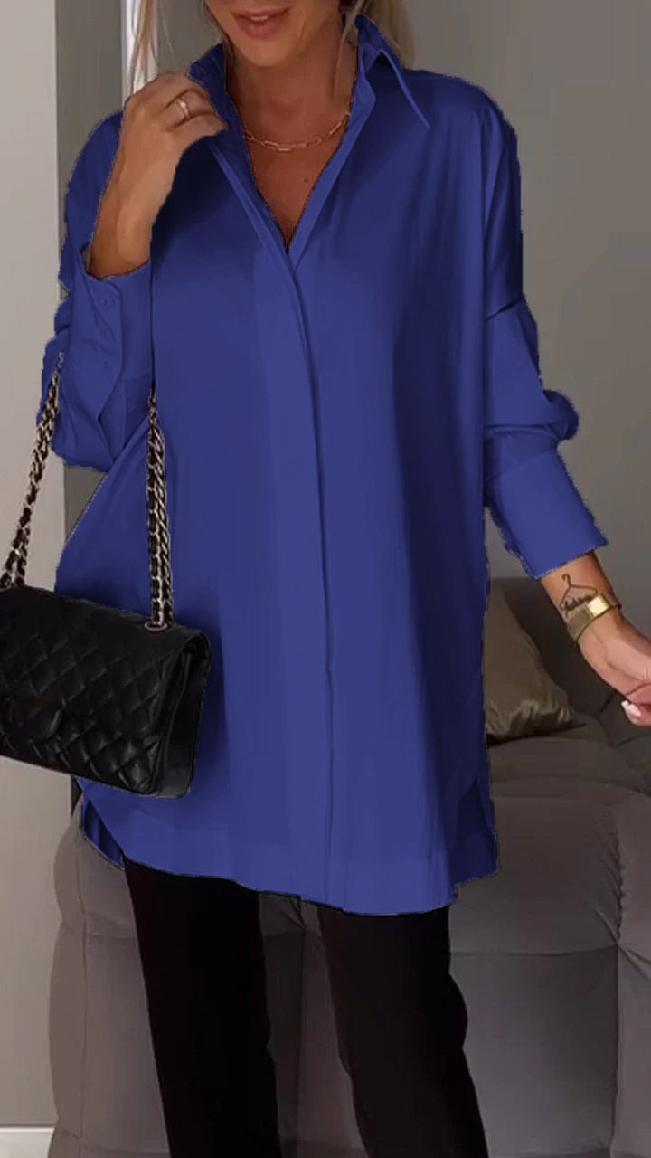 Thessaly | Oversized Button Down Blouse