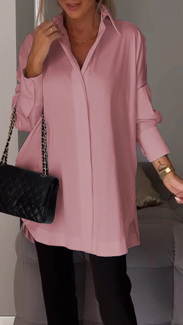 Thessaly | Oversized Button Down Blouse