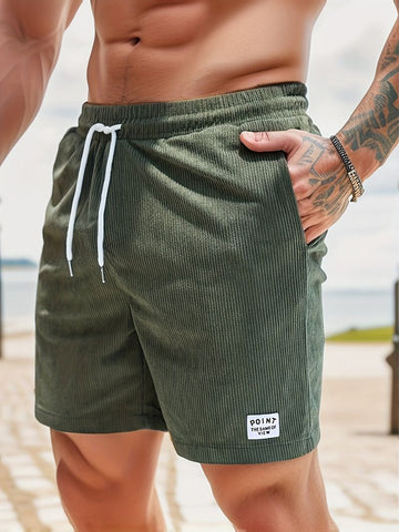 Tate | Men's Casual Corduroy Drawstring Shorts