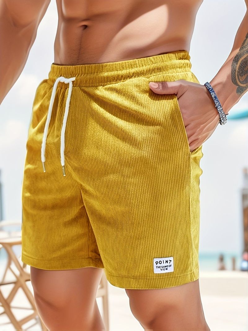 Tate | Men's Casual Corduroy Drawstring Shorts