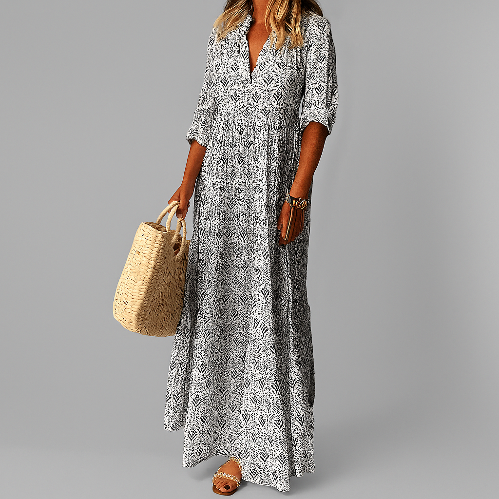Rosalind | Vintage Print Maxi Dress