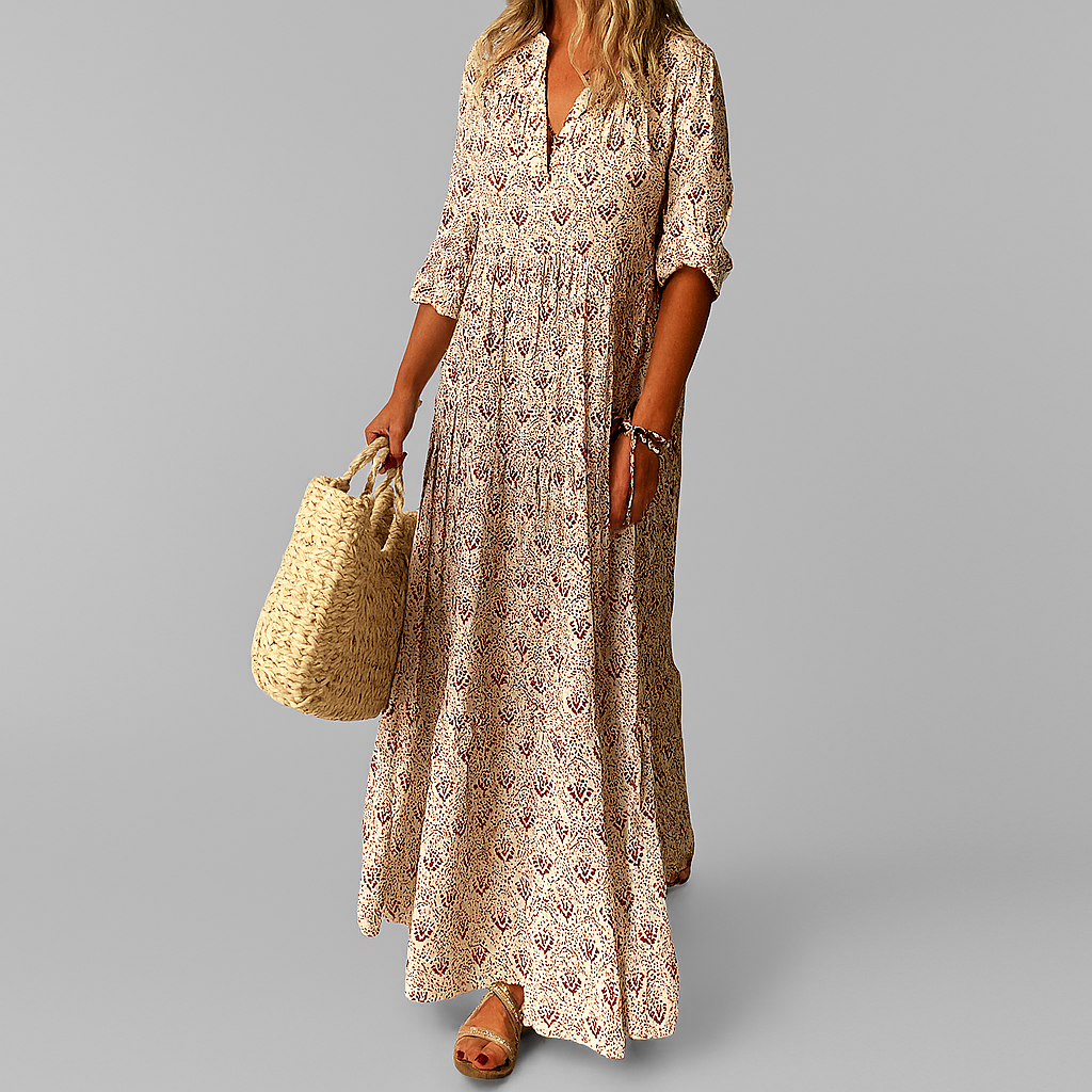 Rosalind | Vintage Print Maxi Dress