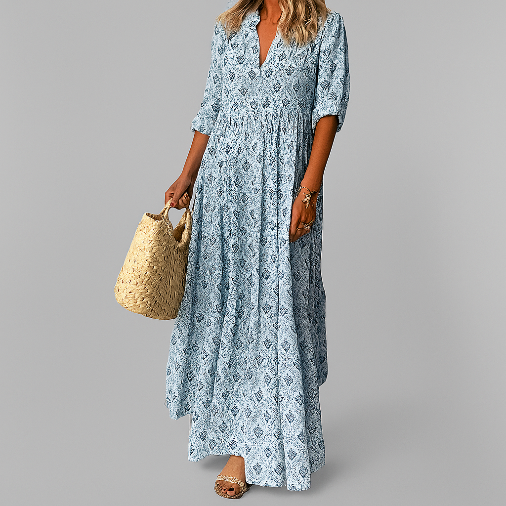 Rosalind | Vintage Print Maxi Dress