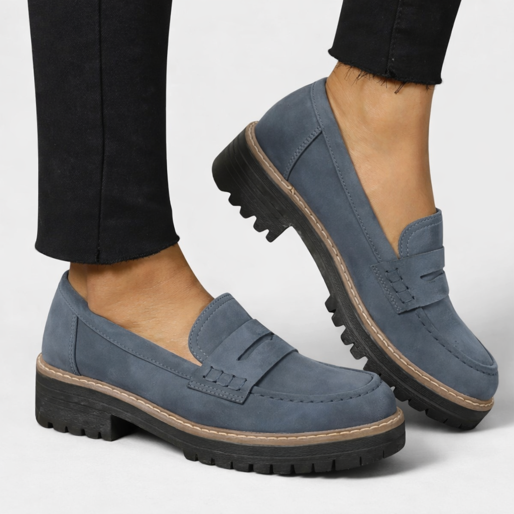 Velmira | Comfort Fit Platform Loafers