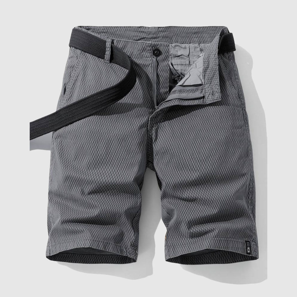 Rhett | Men's Classic Textured Weave Cargo Shorts