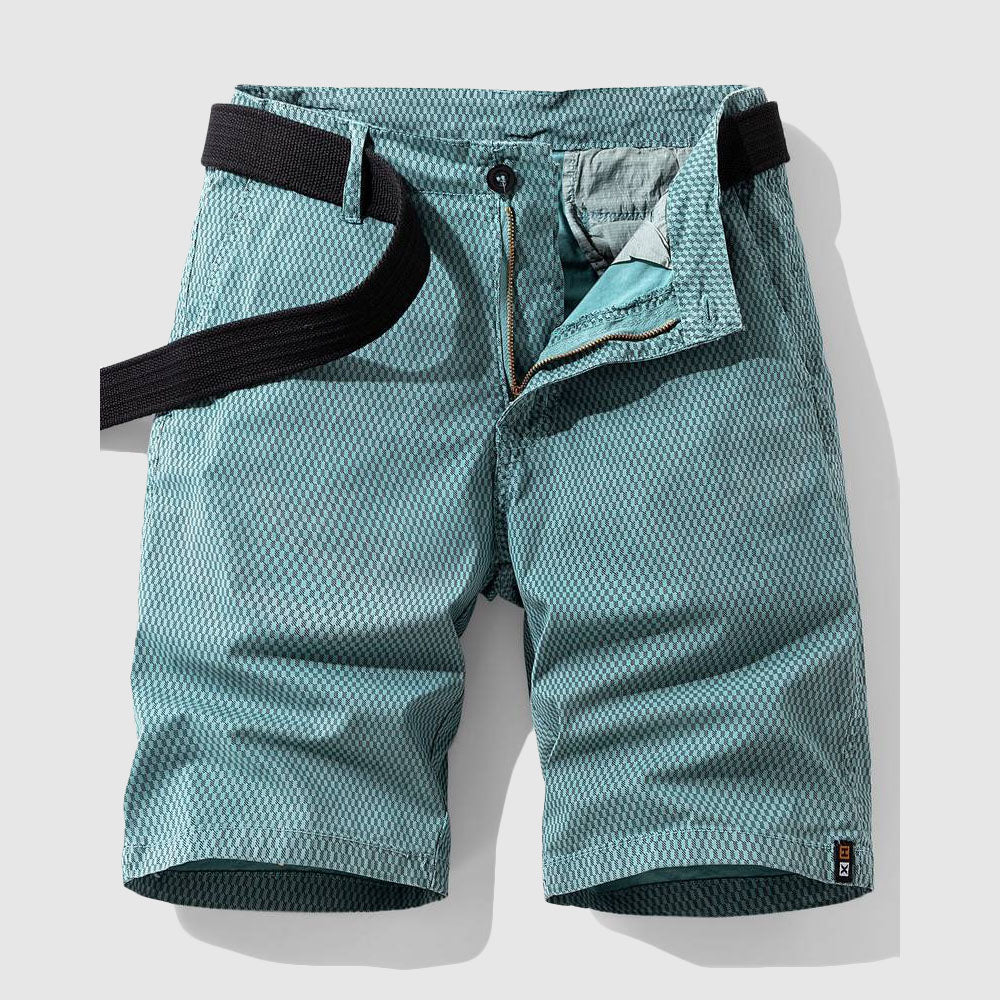 Rhett | Men's Classic Textured Weave Cargo Shorts